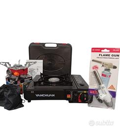 Fornelli da campeggio + Cannello fiamma ossidrica 