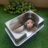 Lettiera acciao inox gigante