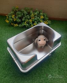 Lettiera acciao inox gigante