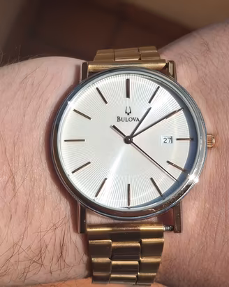 Orologio Bulova+cinturino in pelle mai usato