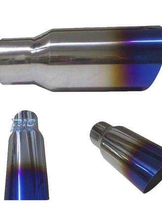 TERMINALE SCARICO COLLA TONDA 61-90MM INOX TAGLIO 
