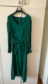 Vestito midi Mango verde manica lunga da cerimonia