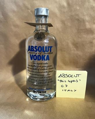 Absolut Vodka Limited Edition BLUE this superb 700