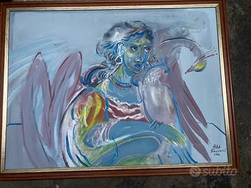 Dipinto Zoran Tairović quadro opera arte moderna