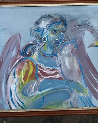 Dipinto Zoran Tairović quadro opera arte moderna