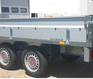 Rimorchio 2 assi 750 Kg 1500 Kg 2000 Kg