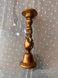 Porta candela con angelo