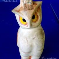 Rara mignonette gufo in ceramica