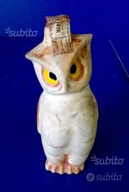 Rara mignonette gufo in ceramica