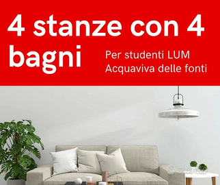 Stanze per studenti Lum Acquaviva