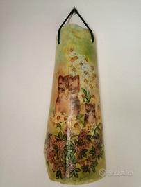 QUADRO DECORATO COMPOSTO DA TEGOLA DIPINTA A MANO