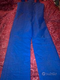 Tuta da sci azzurra nuova