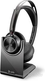 Poly Voyager Focus 2 + Dongle BT700 + base NUOVI