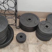 Pesi dischi ghisa bilanciere manubri palestra gym