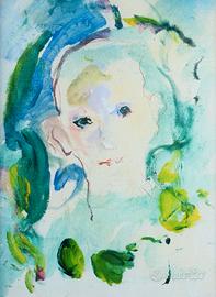 Ernesto Treccani - Olio su tela