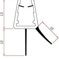 Gocciolatoio/guarnizione vetro doccia 100 cm