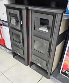 Stufa a Legna 12kw con Forno Termostato Nuove 