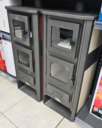 Stufa a Legna 12kw con Forno Termostato Nuove 