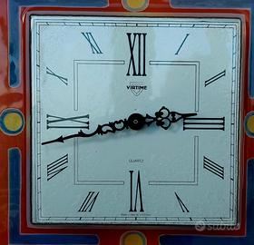 Orologio di murano lavorato a mano da parete.