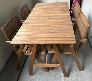 Tavolo e sedie da esterno Ikea