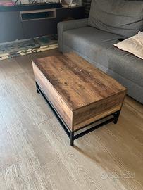 Tavolino con piano sollevabile