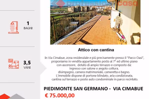 Attico e cantina con terrazzo e posto auto