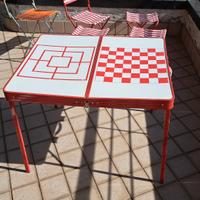 tavolino campeggio con sedie