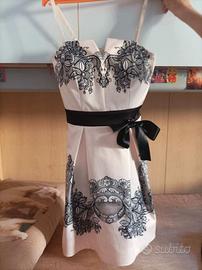 Abito da cerimonia avorio e fantasia nero S