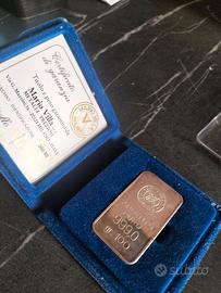 lingotto argento fino 999 Mario Villa Milano