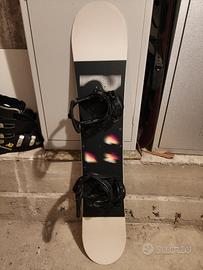 snowboard donna Drake 142 e attacchi union