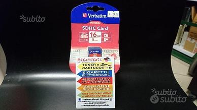 Scheda SD Da 16GB Classe 10 Verbatim