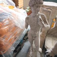 statua David cemento e marmo