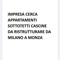 Appartamenti da ristrutturare, sottotetti