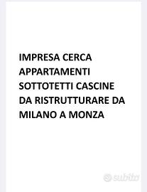 Appartamenti da ristrutturare, sottotetti