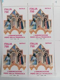 Francobolli l'Annunciazione Piero Della Francesca 