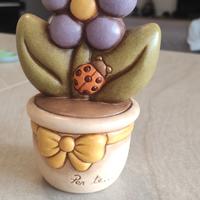 Pianta piantina Thun in ceramica fiore