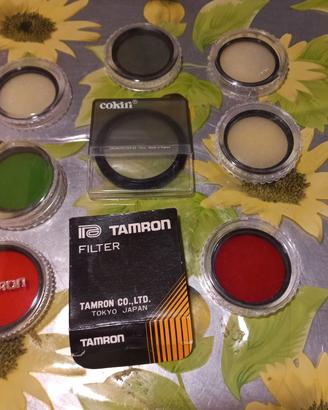 8 filtri per reflex 50 mm.