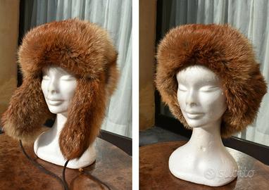 Colbacco Cappello Montagna pelliccia Volpe rossa
