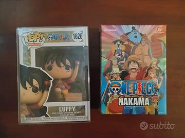 one piece nakama + funko pop luffy