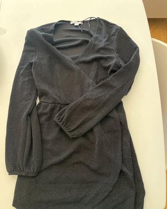 Vestito nero glitter subdued