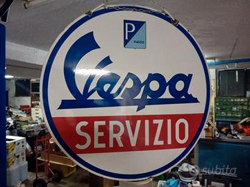 Insegna smaltata Vespa Servizio