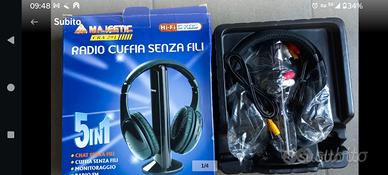 Radio cuffia baby control Majestic 5 in 1 NUOVA