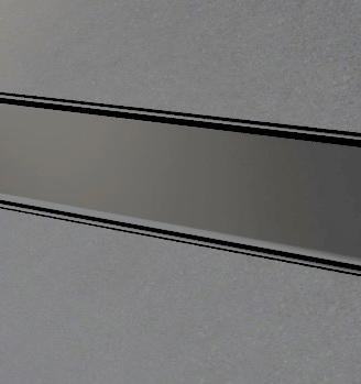 Canalina di scarico doccia nera 60 cm mai usata