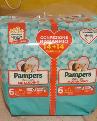 Pannolini Pampers tg.6 mutandino ( 2 pacchi )