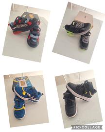 4 paia di scarpe bambino n.30