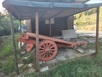 carro in legno restaurato 