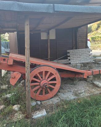 carro in legno restaurato 