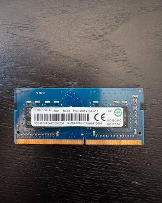 8GB Ram DDR4 Sodimm 2666 Mhz Ramaxel
