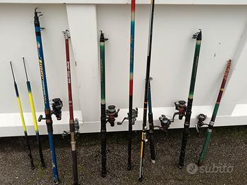 canne da pesca set da 10 pezzi