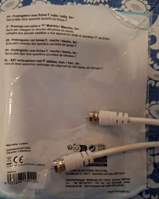 Prolunga cavo satellitare Metronic 3 m F maschioma
